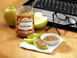 2 Tbsp. serving of MaraNatha No Stir Almond Butter, Creamy, with medium apple